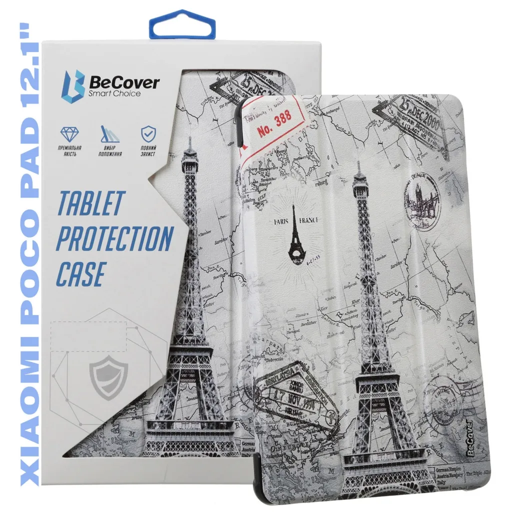 Чехла для планшета BeCover Smart Case Xiaomi Poco Pad 12.1" Paris (711571)