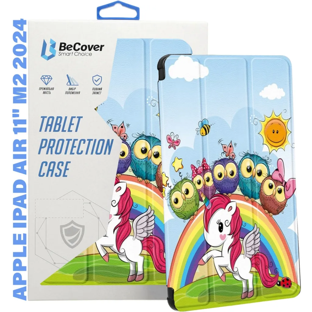 Чохол для планшета BeCover Smart Case Apple iPad Air 11" M2 2024 Friends Unicorn (711603)