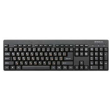 Клавиатура Real-EL Standard 502 Black (EL123100023)