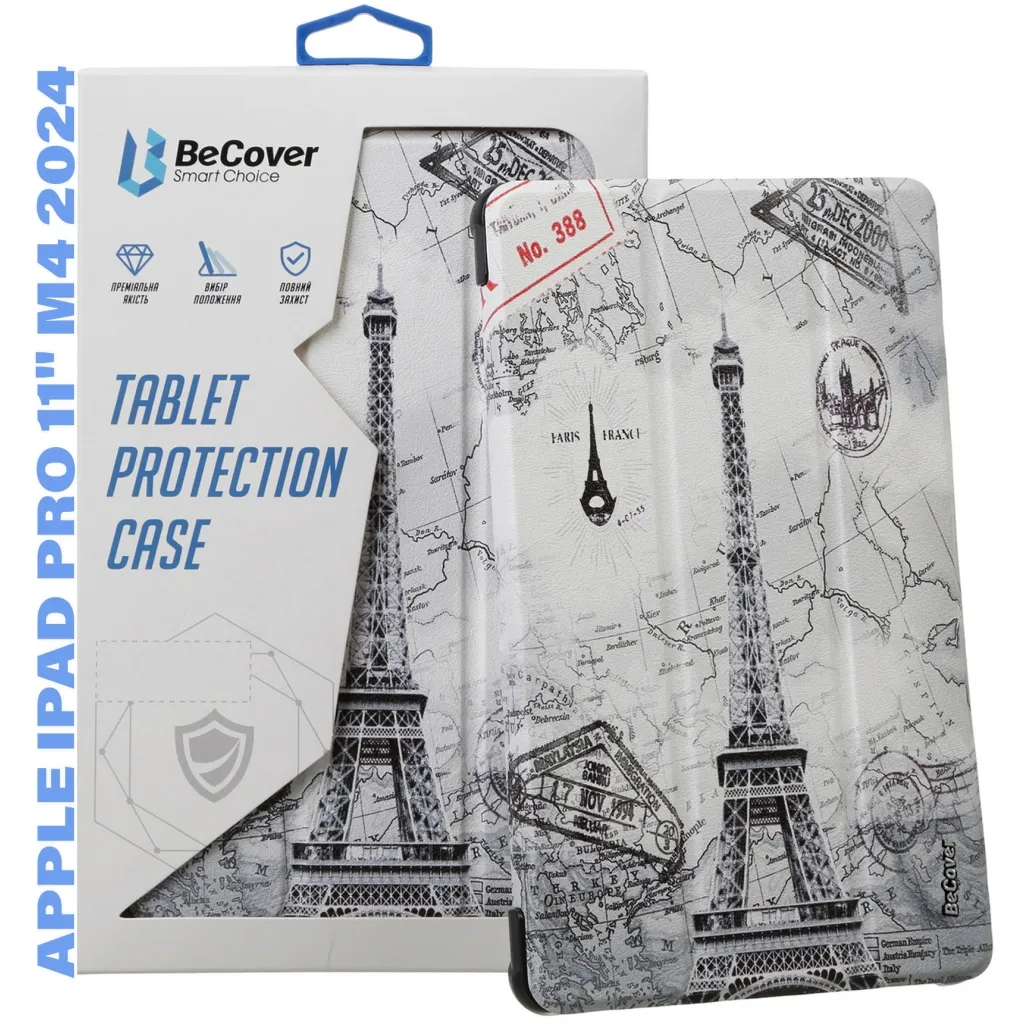 Чехла для планшета BeCover Smart Case Apple iPad Pro 11" M4 2024 Paris (711640)