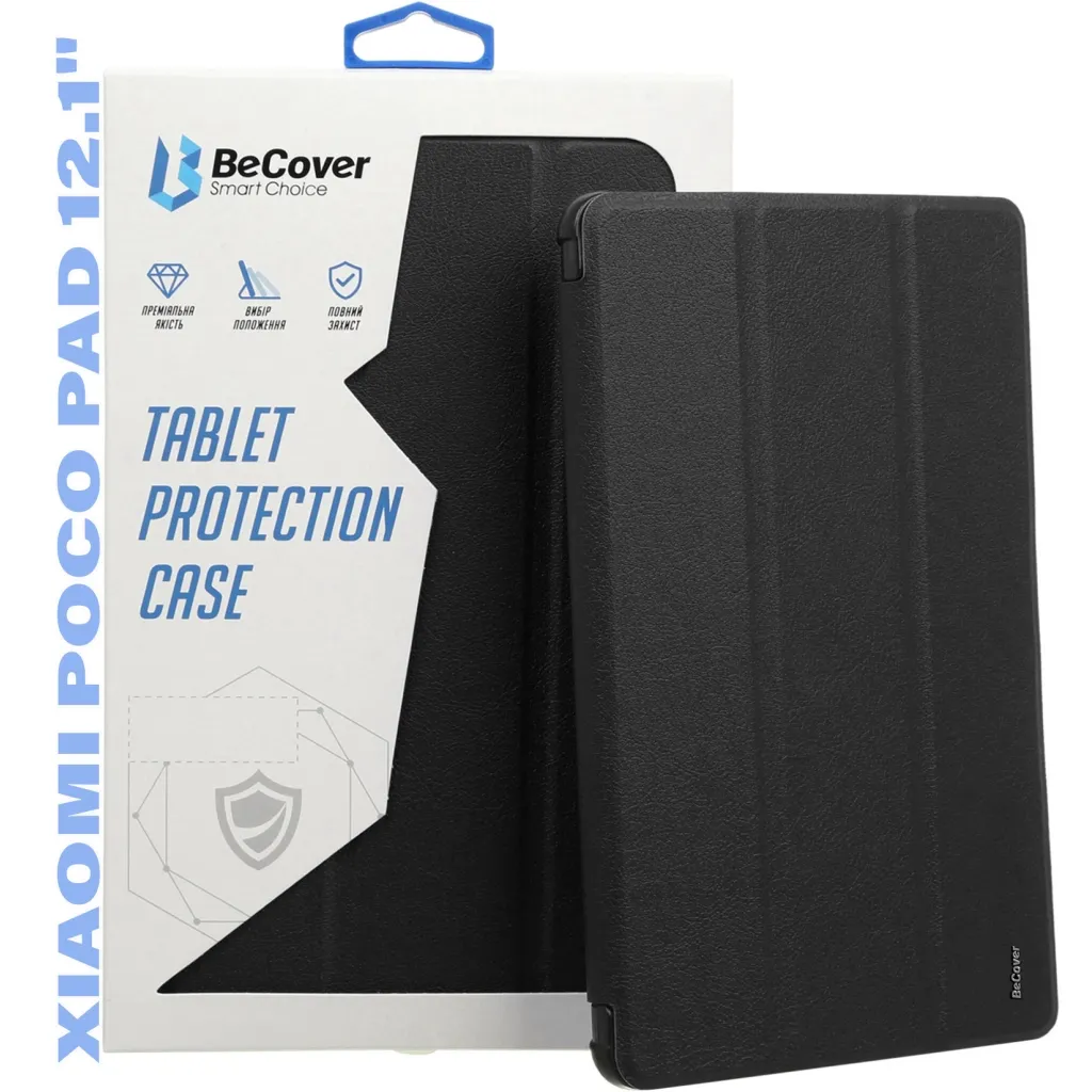 Чохол для планшета BeCover Flexible TPU Mate Xiaomi Poco Pad 12.1" Black (711582)