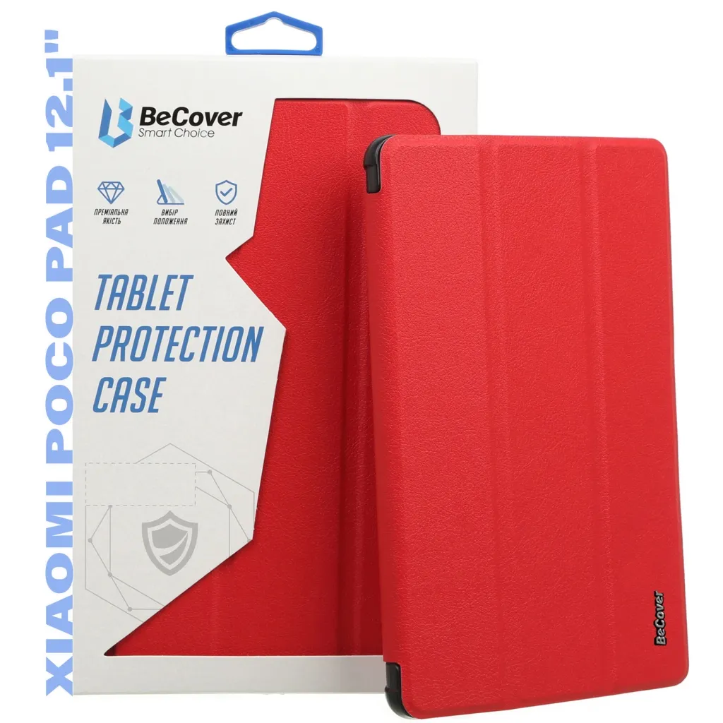 Чехла для планшета BeCover Flexible TPU Mate Xiaomi Poco Pad 12.1" Red (711586)