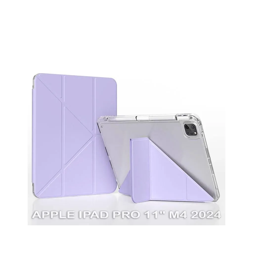 Чехла для планшета BeCover Ultra Slim Origami Transparent Apple iPad Pro 11" M4 2024 Purple (711692)