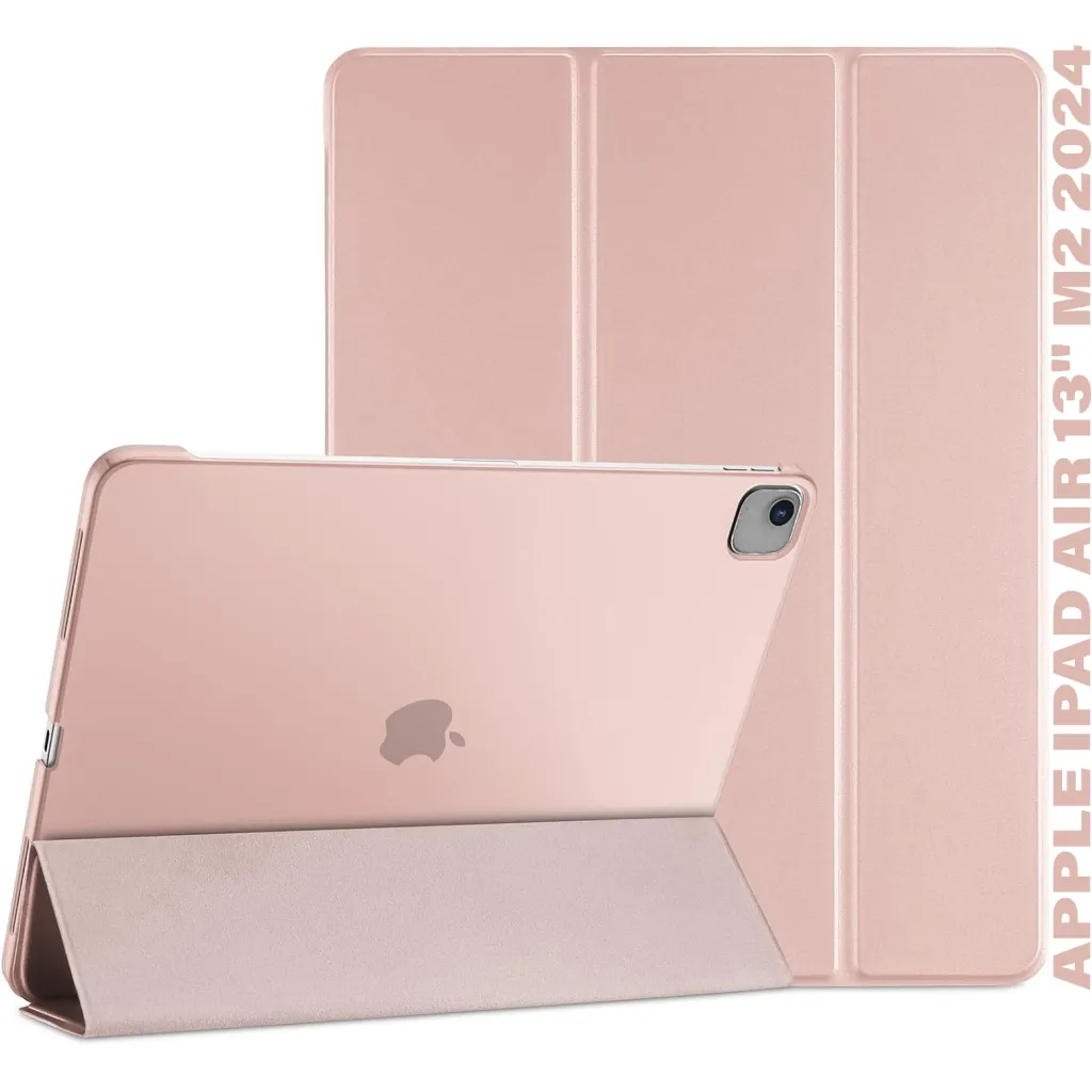 Чехла для планшета BeCover Tri Fold Hard Apple iPad Air 13" M2 2024 Pink (711724)