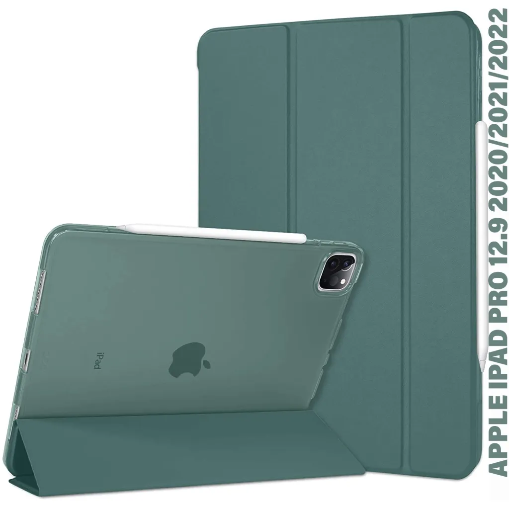 Чохол для планшета BeCover Tri Fold Hard Apple iPad Pro 12.9 2020/2021/2022 Dark Green (711720)