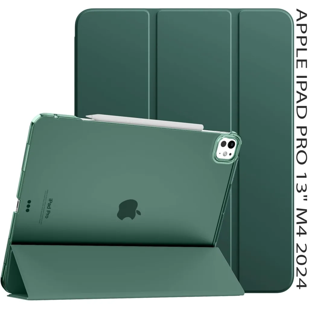  BeCover Tri Fold Hard Apple iPad Pro 13" M4 2024 Dark Green (711731)