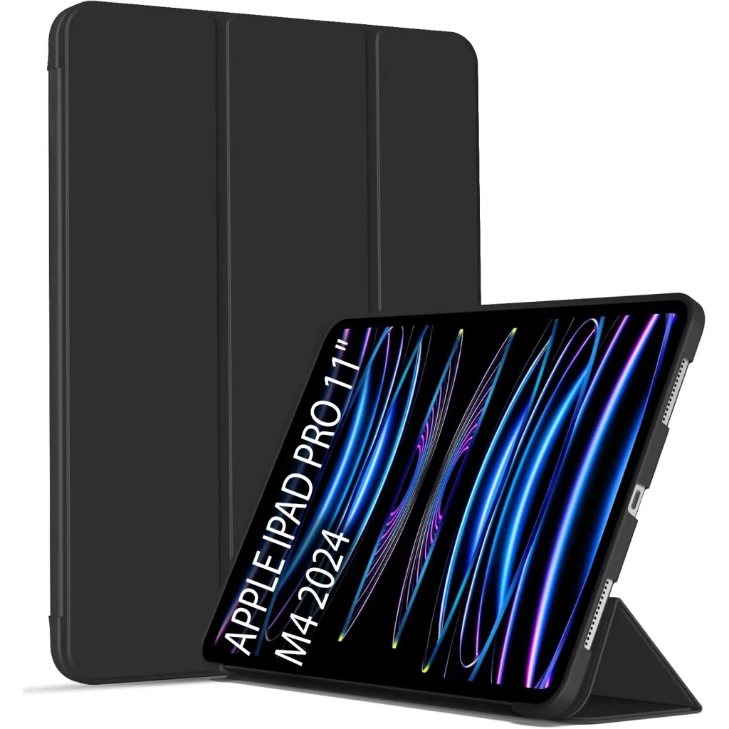 Чехла для планшета BeCover Tri Fold Soft TPU Silicone Apple iPad Pro 11" M4 2024 Black (711744)