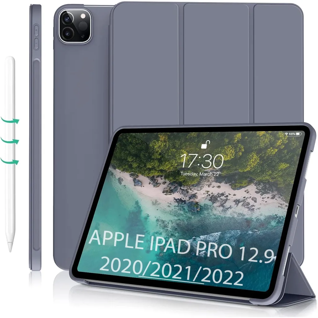 Чохол для планшета BeCover Tri Fold Soft TPU Silicone Apple iPad Pro 12.9 2020/2021/2022 Purple (711739)