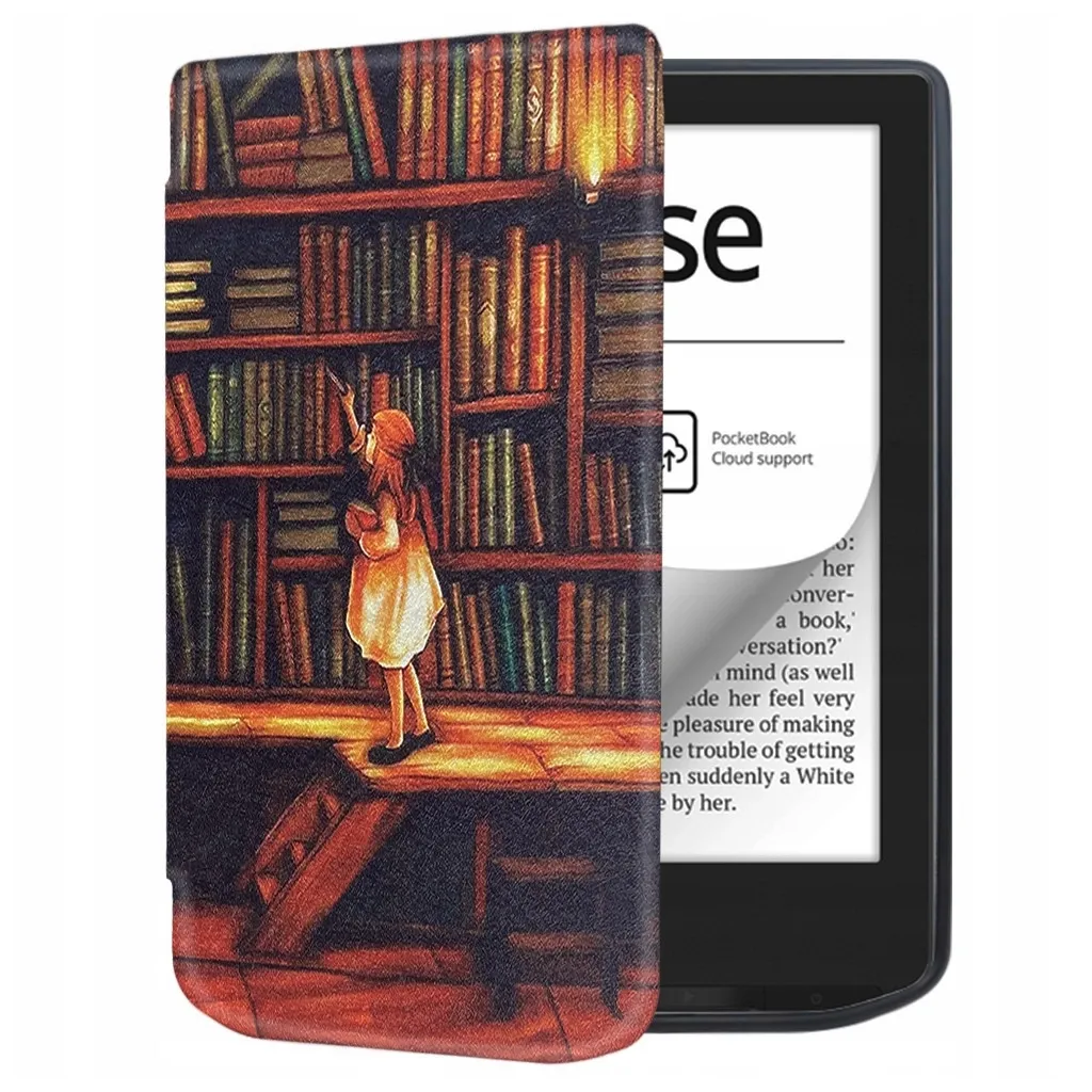 Чохол для електронної книги BeCover Smart Case PocketBook 629 Verse / 634 Verse Pro 6" Library Girl (710975)