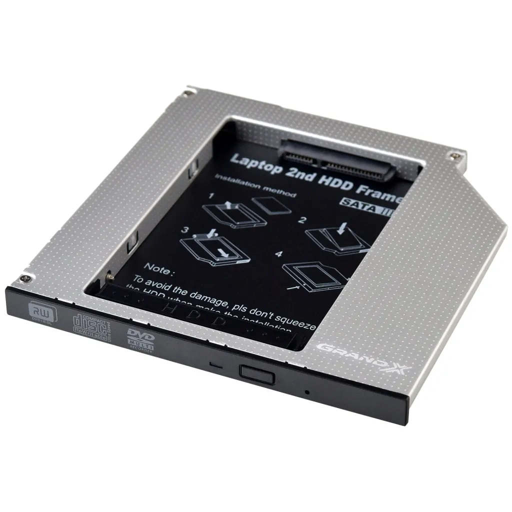 Фрейм-переходник Grand-X HDD 2.5'' to notebook 9.5 mm ODD SATA3 (HDC-26)