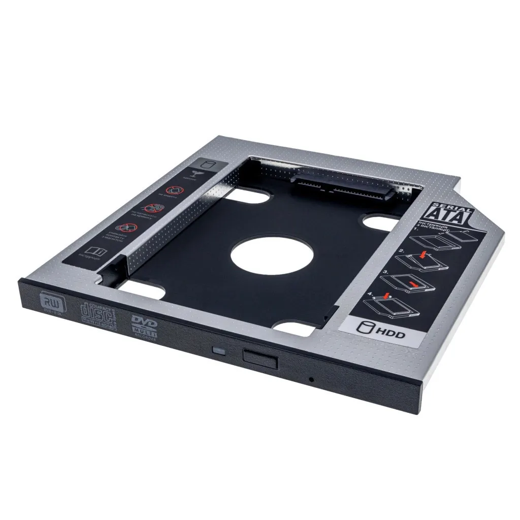 Фрейм-переходник Grand-X HDD 2,5'' SATA2/SATA3 Slim 9,5mm (HDC-24С)