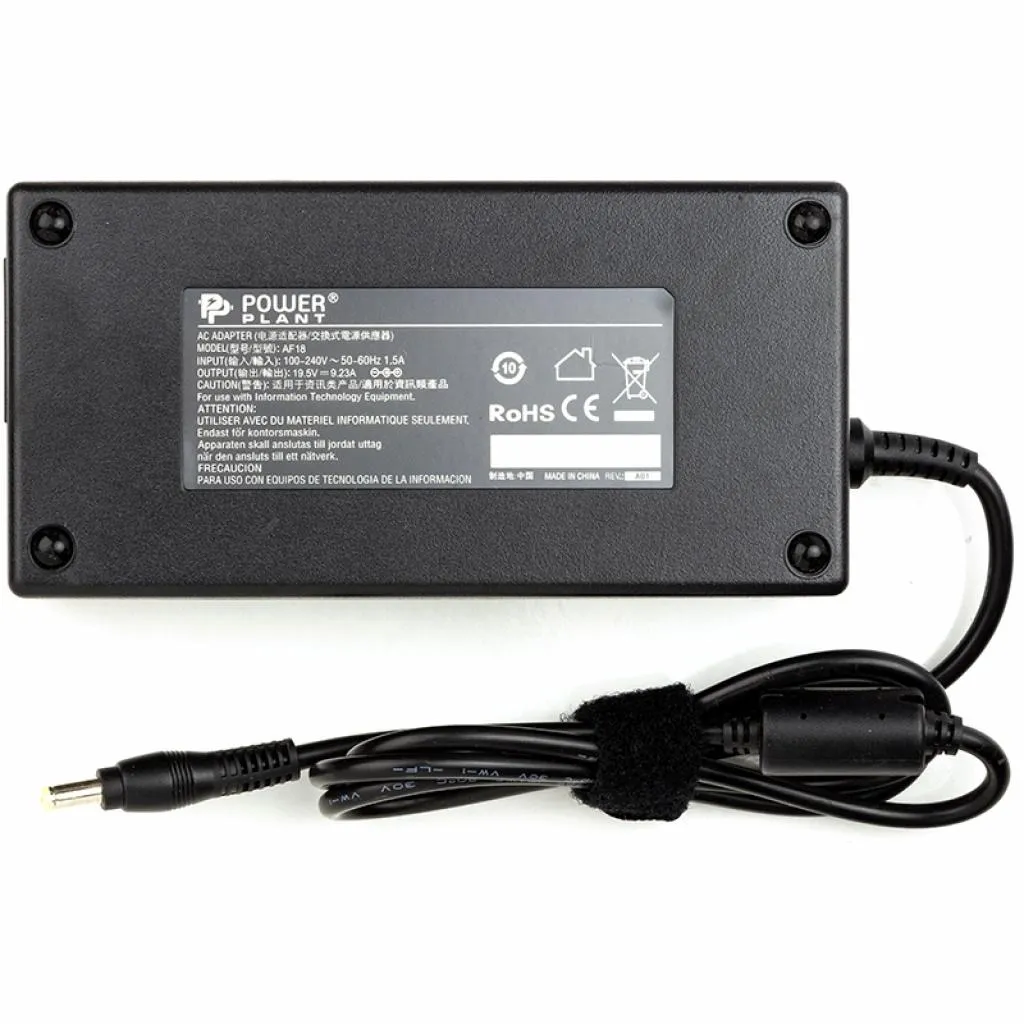 Блок питания для ноутбука PowerPlant ACER 220V, 19.5V 180W 9.23A (5.5*1.7) (AC180G5517)