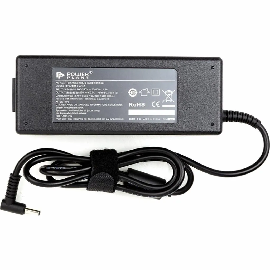 Блок питания для ноутбука PowerPlant ASUS 220V, 19V 120W 6.32A (4.5*3.0) (AS120F4530)