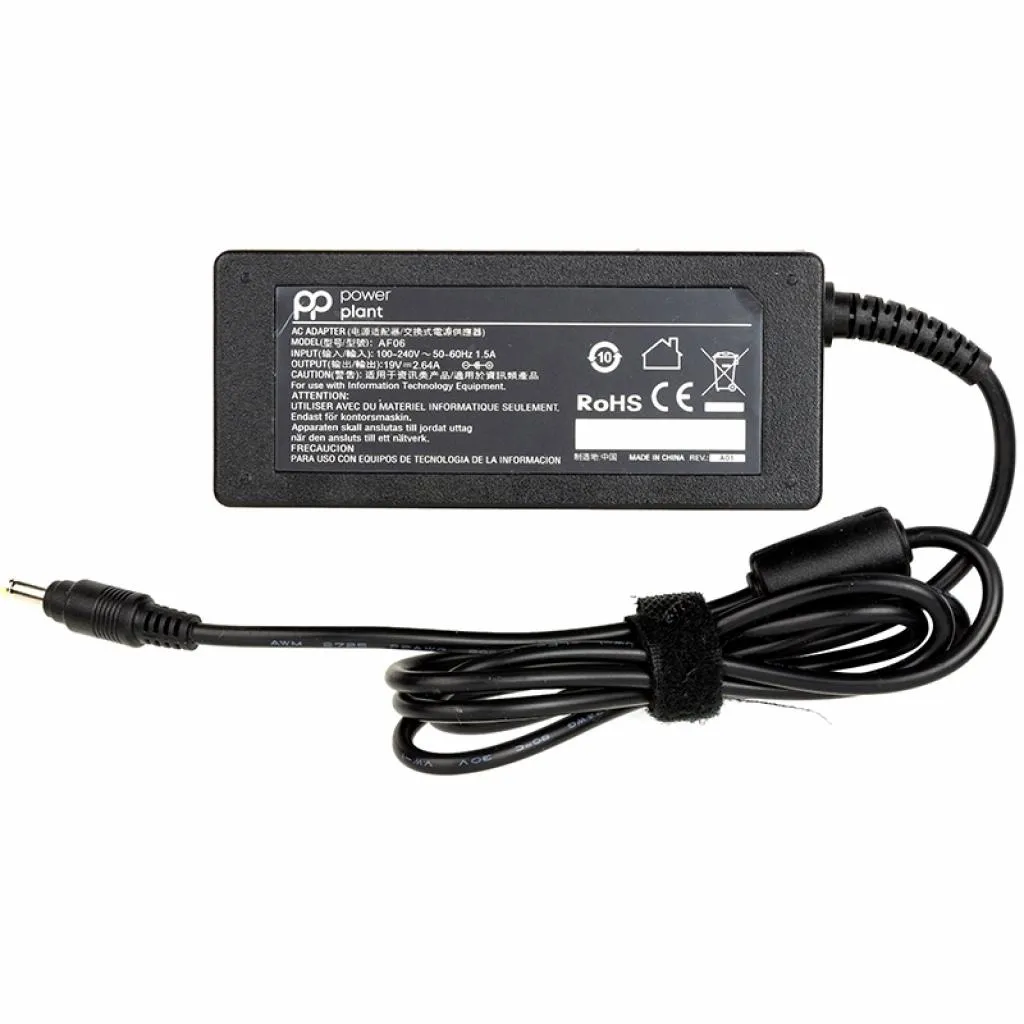 Блок питания для ноутбука PowerPlant ASUS 220V, 19V 50W 2.64A (4.8*1.7) (AS50F4817)