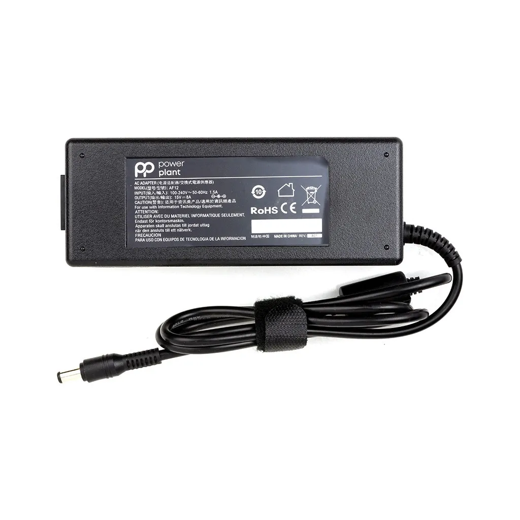 Блок живлення для ноутбука PowerPlant TOSHIBA 220V, 15V 120W 8A (6.3*3.0) (TO120C6330)