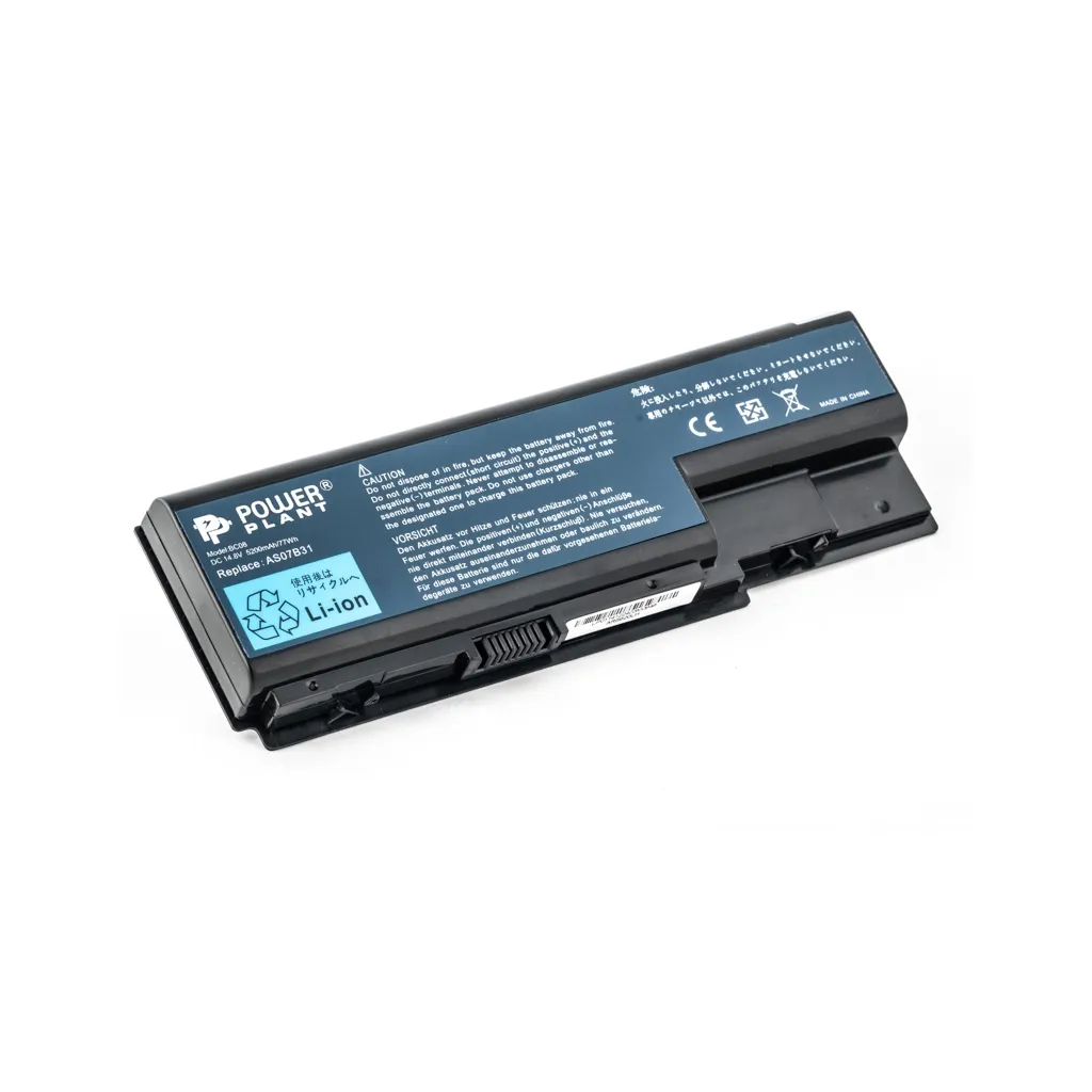 Акумулятор для ноутбука ACER Aspire 5230 (AS07B41, AR5923LH) 14.8V 5200mAh PowerPlant (NB00000065)