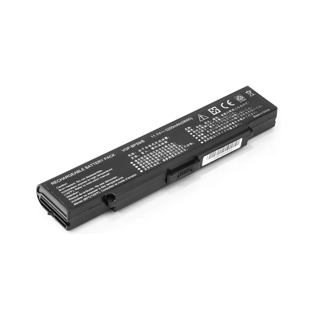 Акумулятор для ноутбука SONY VAIO VGN-CR20 (VGP-BPS9, SO BPS9 3S2P) 11.1V 5200mAh PowerPlant (NB00000137)