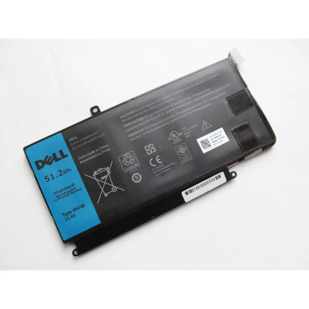 Аккумулятор для ноутбука Dell Vostro 5470 VH748 51.2Wh (4500mAh) 6cell 11.4V Li-ion (A41997)