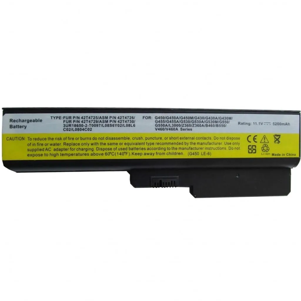  AlSoft Lenovo IdeaPad G430 42T4585 5200mAh 6cell 11.1V Li-ion (A41591)