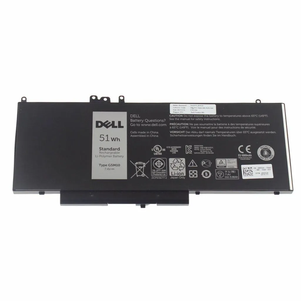  Dell Latitude E5550 G5M10, 6860mAh (51Wh), 6cell, 7.4V (A47175)