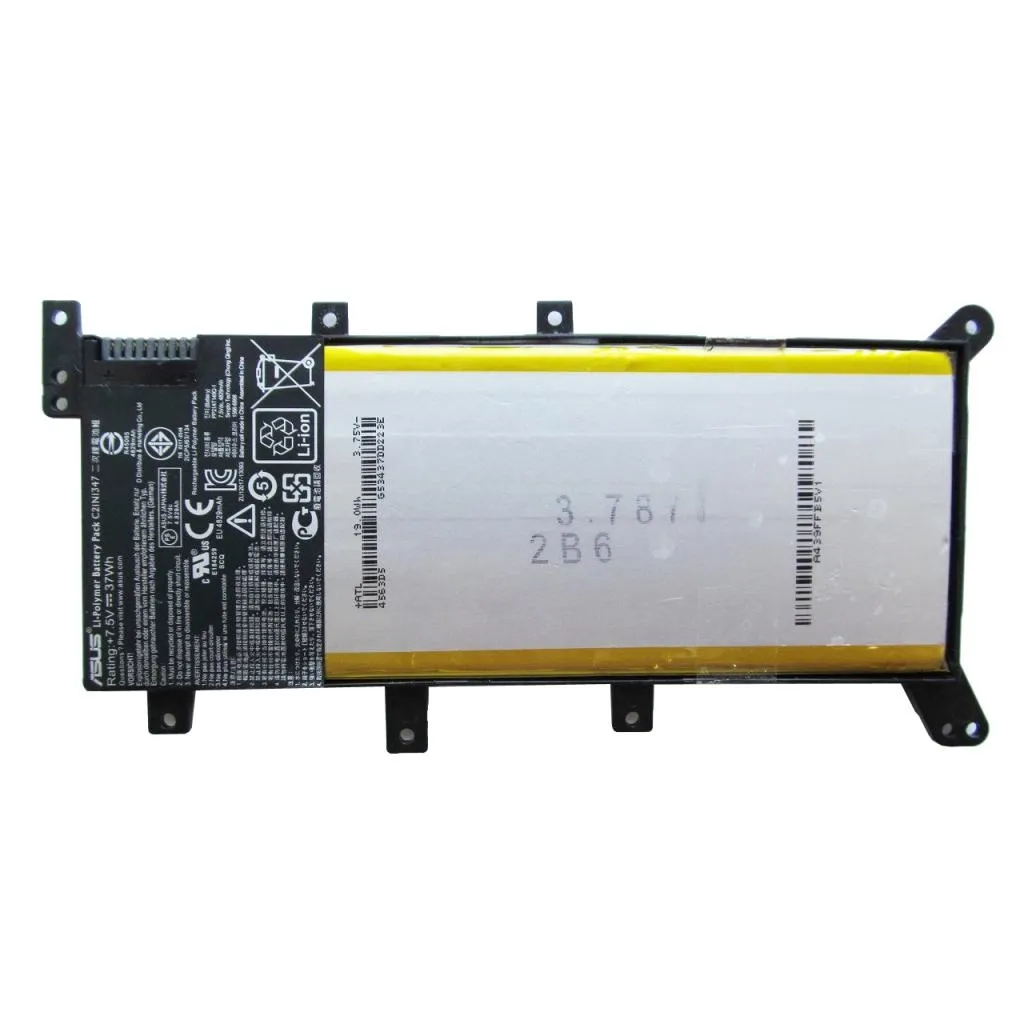 Акумулятор для ноутбука ASUS X555C21N1347, 4775mAh (37Wh), 4cell, 7.6V, Li-Pol, чорна, (A47399)