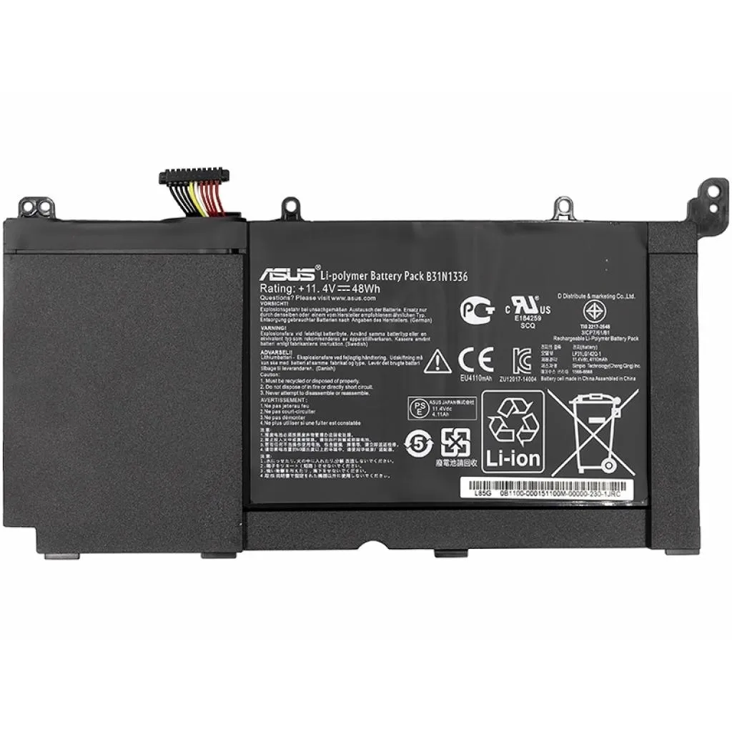  PowerPlant ASUS VivoBook S551L (A42-S551) 11.4V 4400mAh (NB430765)