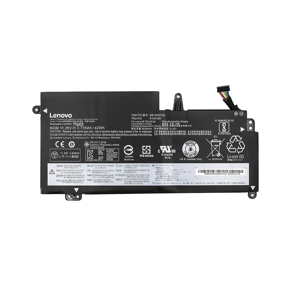 Аккумулятор для ноутбука PowerPlant Lenovo ThinkPad S2 (01AV401) 11.4V 2700mAh (NB480661)