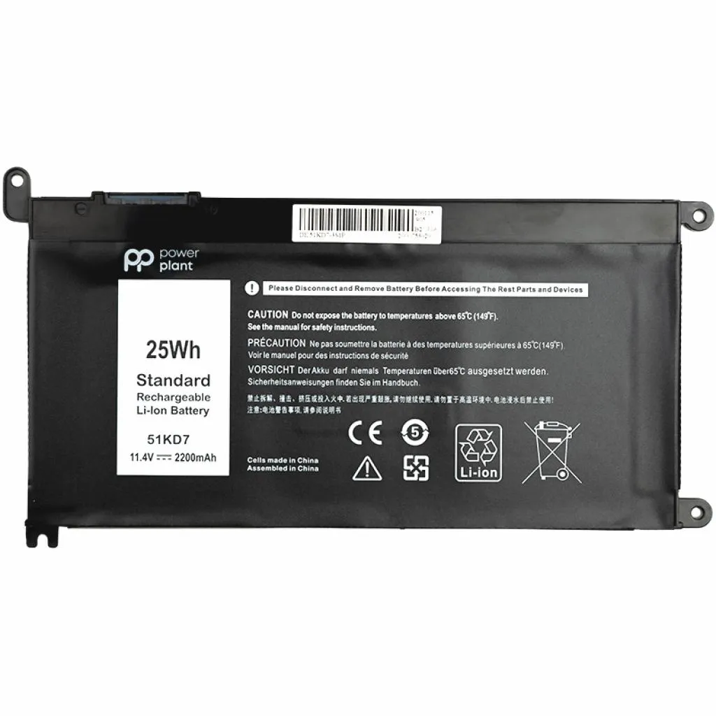  DELL Chromebook 3180 (51KD7) 11.4V 2200mAh PowerPlant (NB441266)