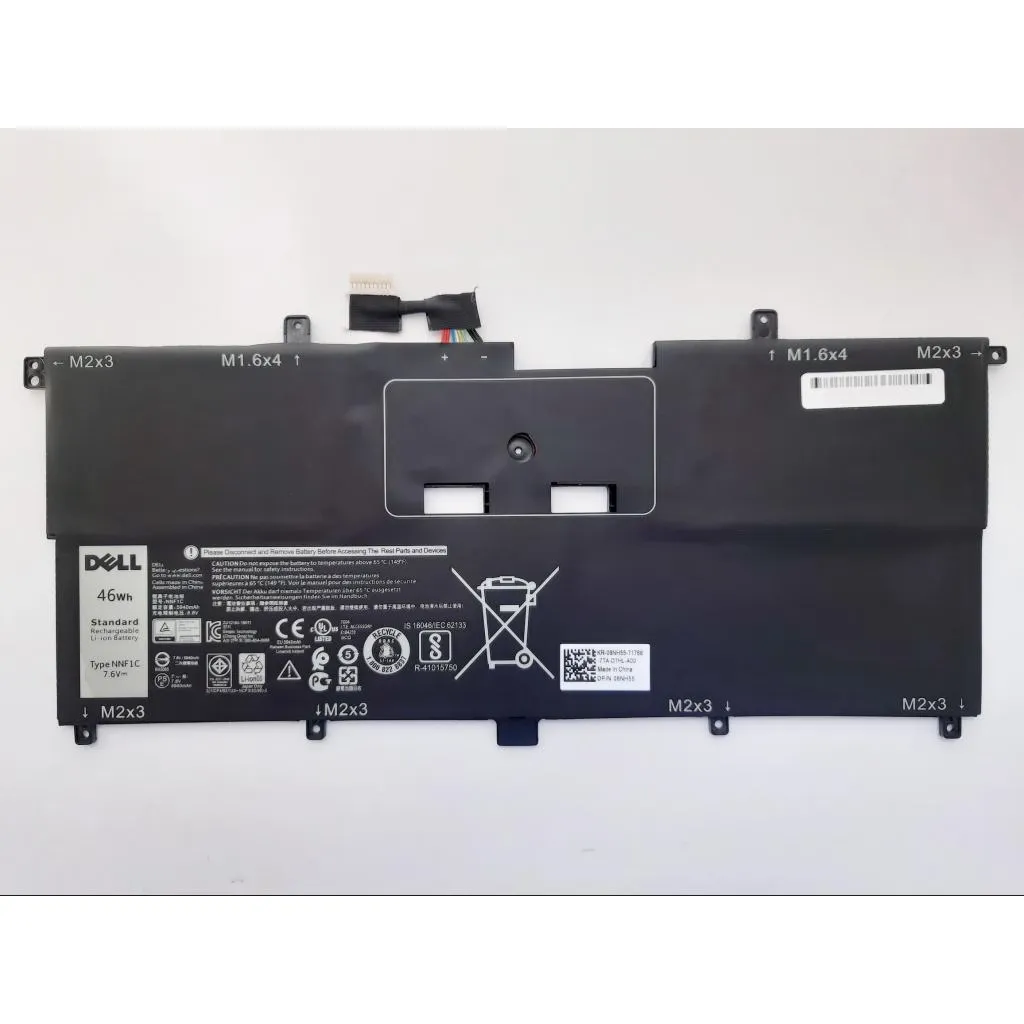 Акумулятор для ноутбука Dell XPS13-9365 NNF1C 46Wh (5940mAh), 4cell, 7.6V, Li-ion (A47459)