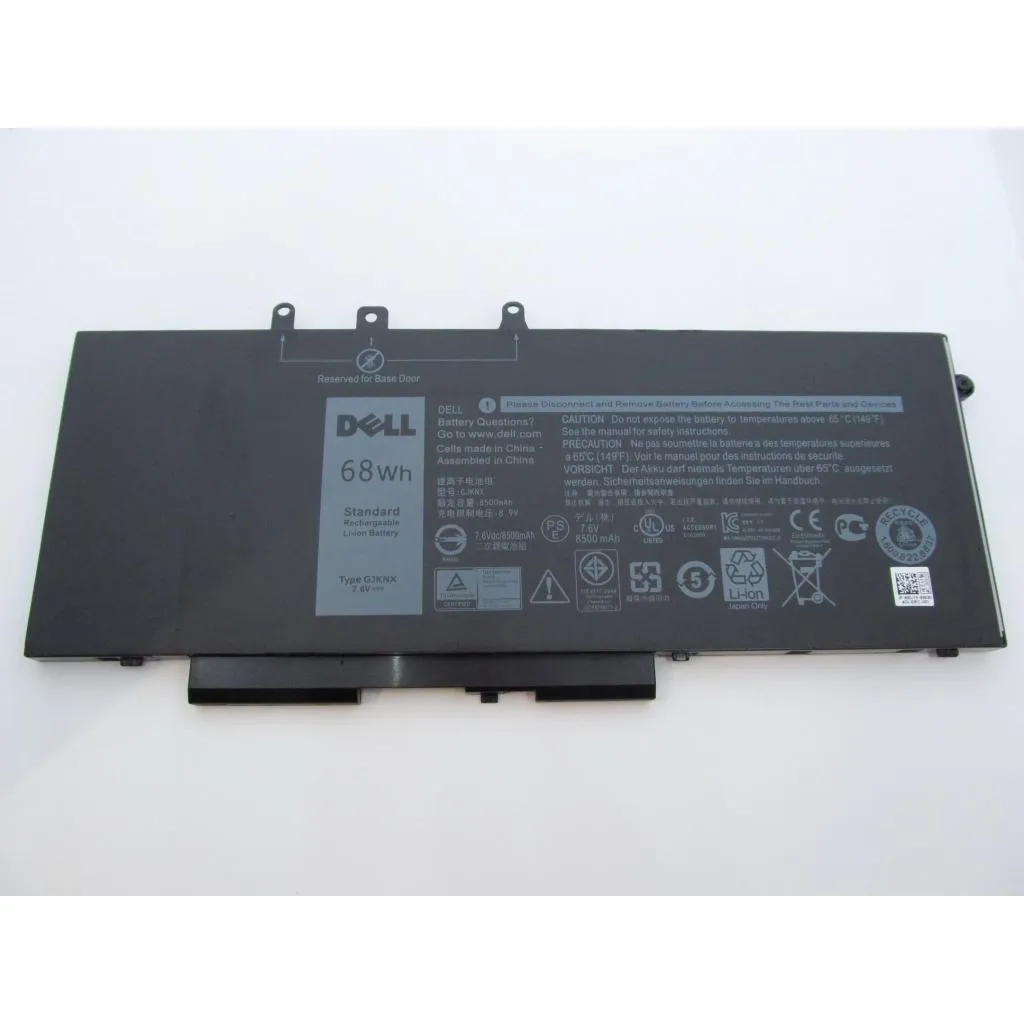 Аккумулятор для ноутбука Dell Latitude 5480 GJKNX (long), 68Wh (8500mAh), 4cell, 7.6V, Li- (A47312)