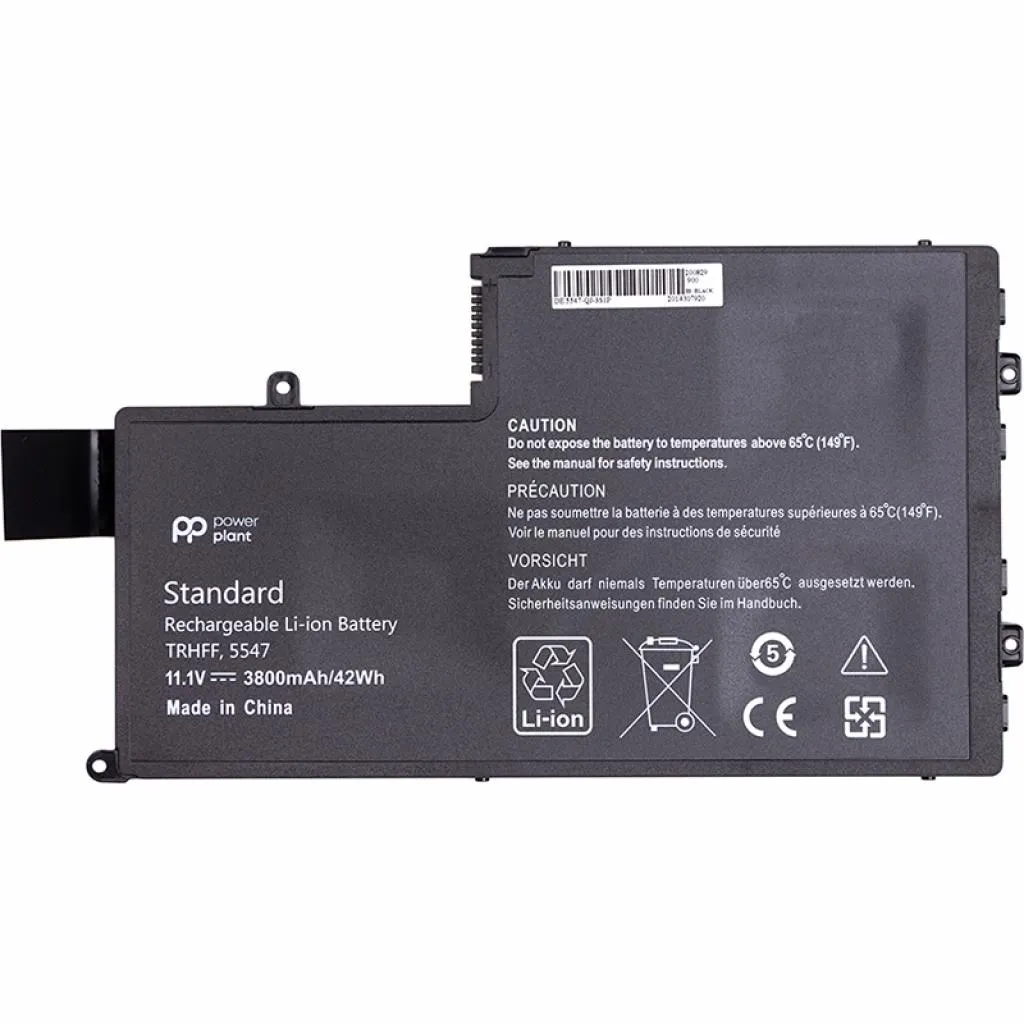 Аккумулятор для ноутбука DELL Inspiron 15 5547 (TRHFF) 11.1V 3800mAh PowerPlant (NB441419)