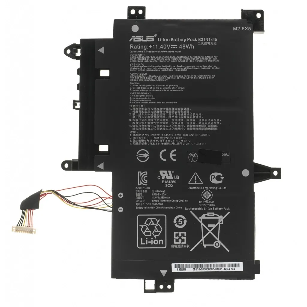 Акумулятор для ноутбука ASUS Transformer TP500LA B31N1345, 4200mAh (48Wh), 3cell, 11.4V (A47567)