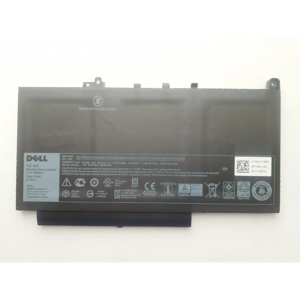 Аккумулятор для ноутбука Dell Latitude E7270 7CJRC, 42Wh (3530mAh), 3cell, 11.4V, Li-ion (A47645)