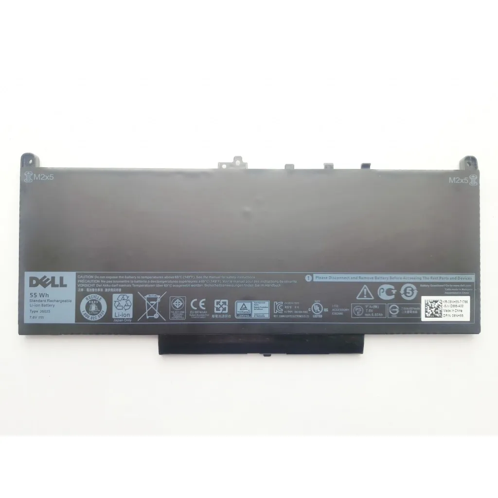 Аккумулятор для ноутбука Dell Latitude E7470 J60J5, 55Wh (6874mAh), 4cell, 7.6V, Li-ion (A47690)