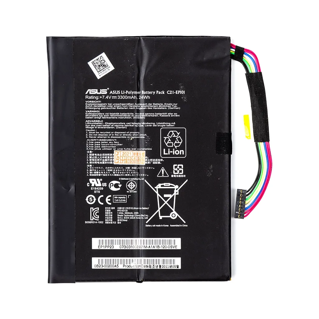 Акумулятор для ноутбука ASUS Eee Pad Transformer TR101 (C21-EP101) 7.4V 3300mAh (NB431137)