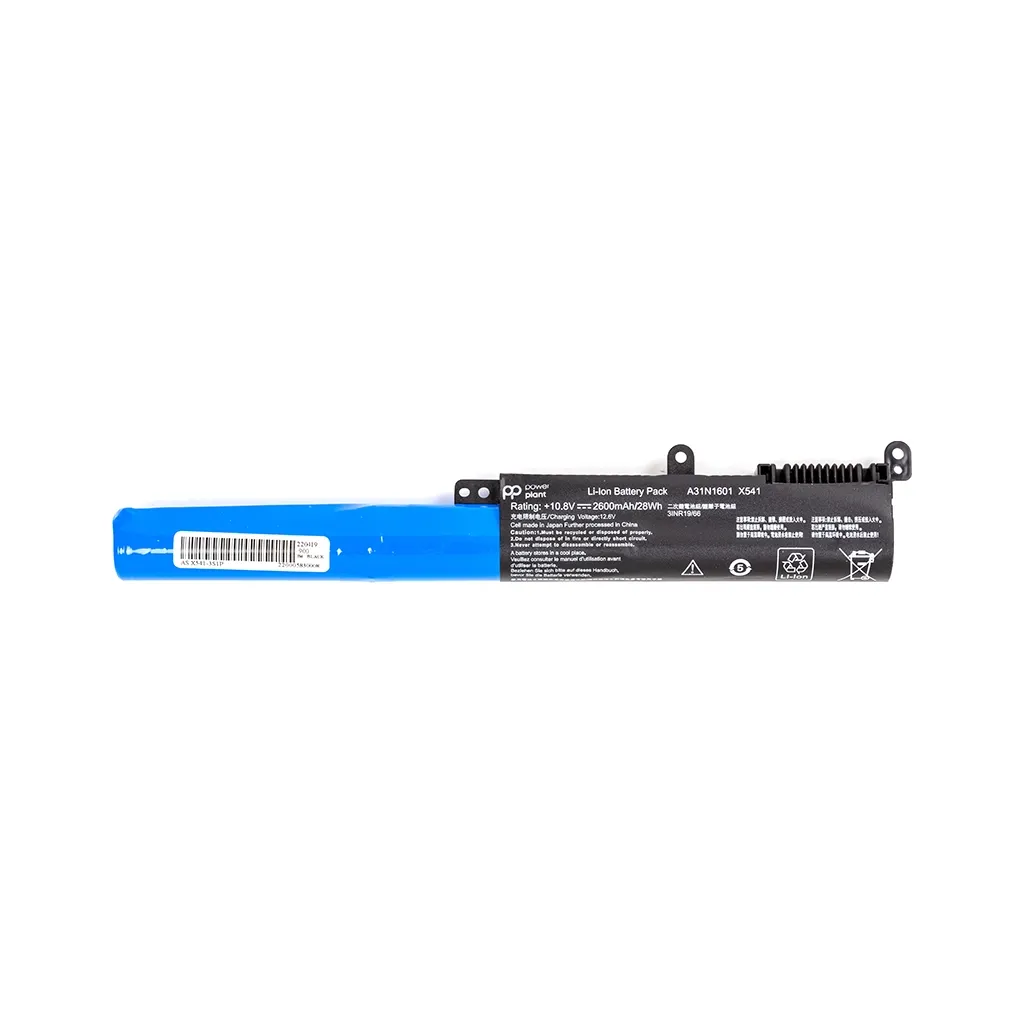 Аккумулятор для ноутбука PowerPlant Asus VivoBook X541SA (A31N1601) 10.8V 2600mAh (NB431182)