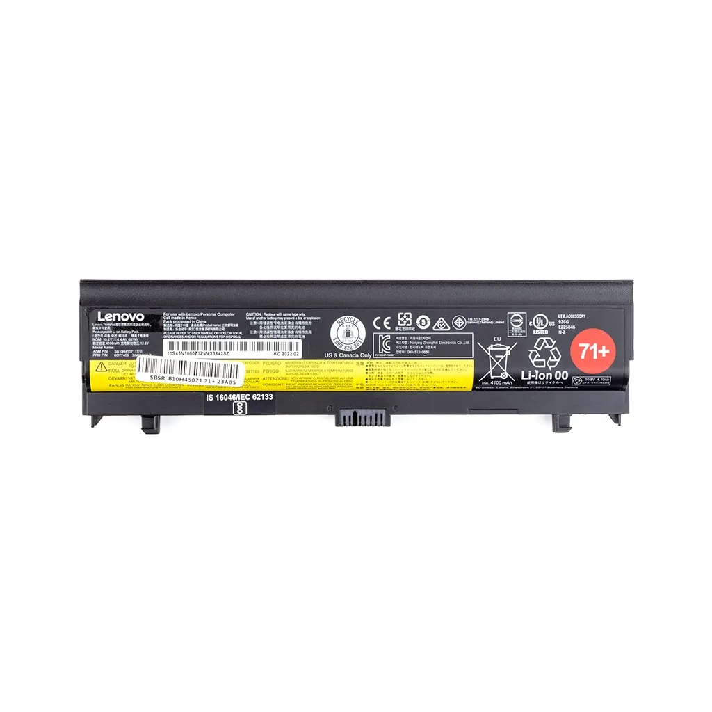 Аккумулятор для ноутбука PowerPlant LENOVO ThinkPad L560 (B10H45071/71+) 10.8V 4400mAh (NB481224)