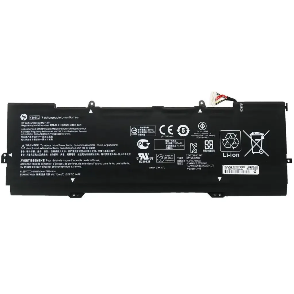  HP Spectrex360 15-CH YB06XL, 7280mAh (84.08Wh), 6cell, 11.55V, Li-ion (A47739)