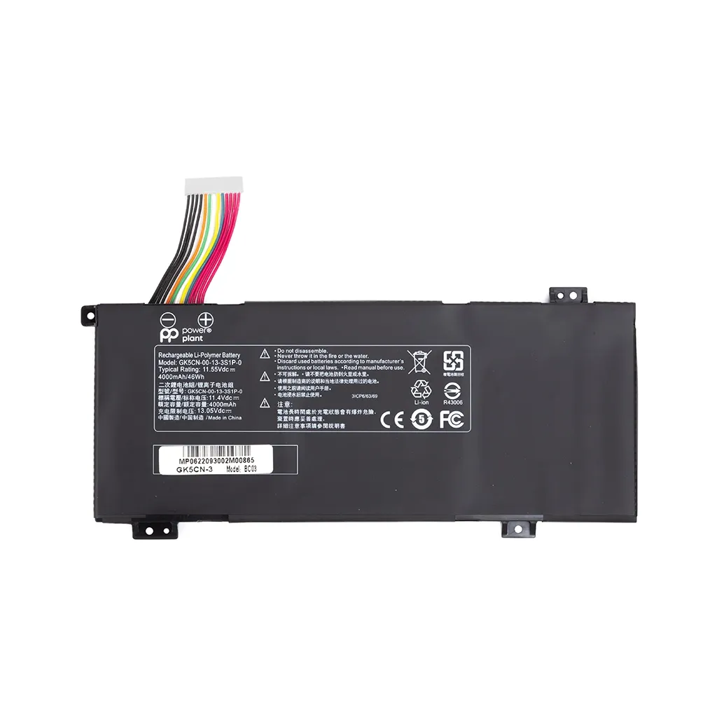 Аккумулятор для ноутбука HASEE F117-B (GK5CN) 11.55V 4000mAh PowerPlant (NB400140)