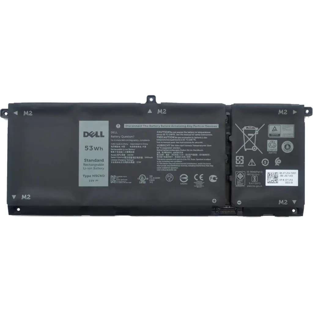  Dell Latitude 5501 H5CKD, 3360mAh (53Wh), 4cell, 15V, Li-ion, black (A47770)