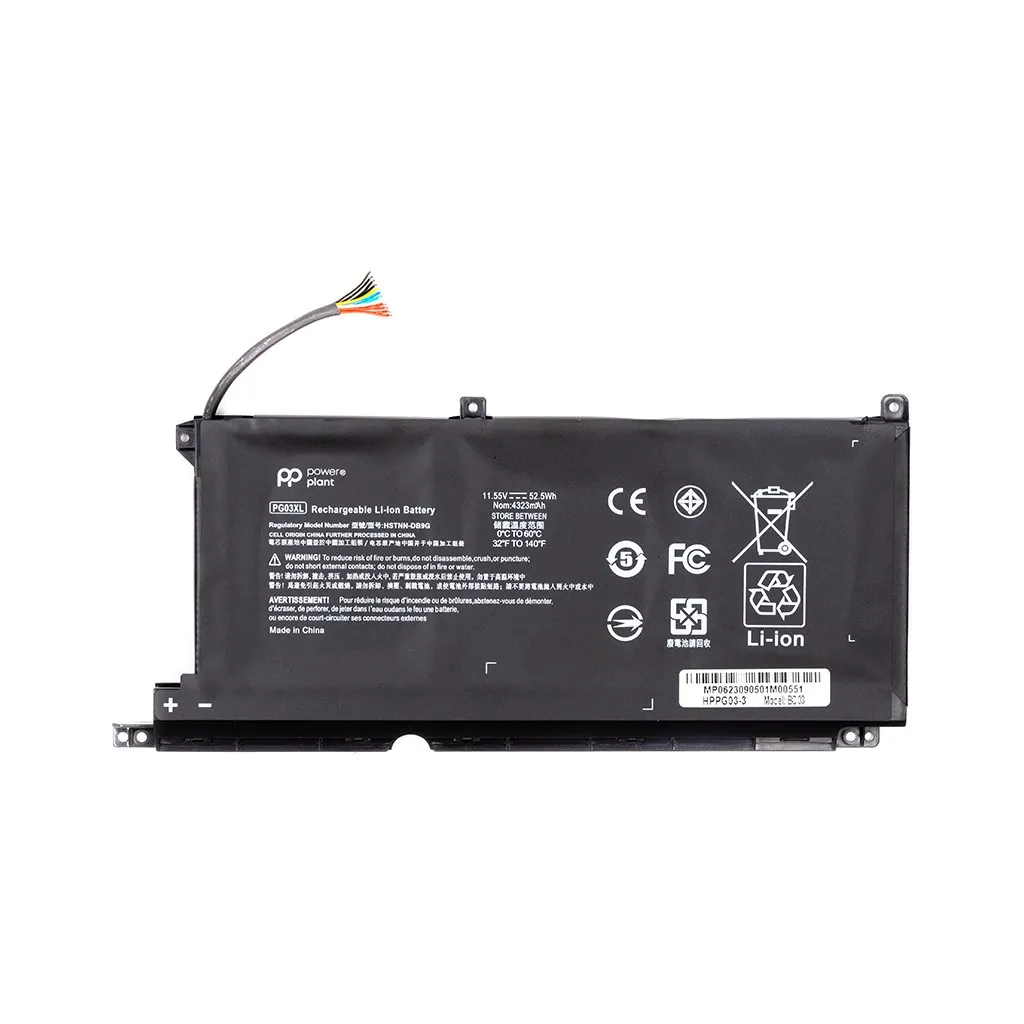 Аккумулятор для ноутбука HP Pavilion Gaming 15-DK Series (PG03XL) 11.55V 4323mAh PowerPlant (NB462117)