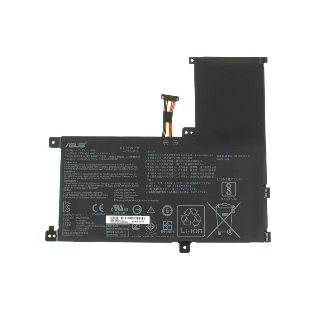  AsusZenBookUX560UA/Q504 B41N1532, 3320mAh (50Wh), 4cell, 15.2V AlSoft (A47859)