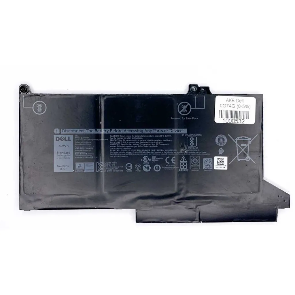  Dell Latitude E7280 0G74G, 42Wh (3500mAh), 3cell, 11.4V, Li-ion (A47846)