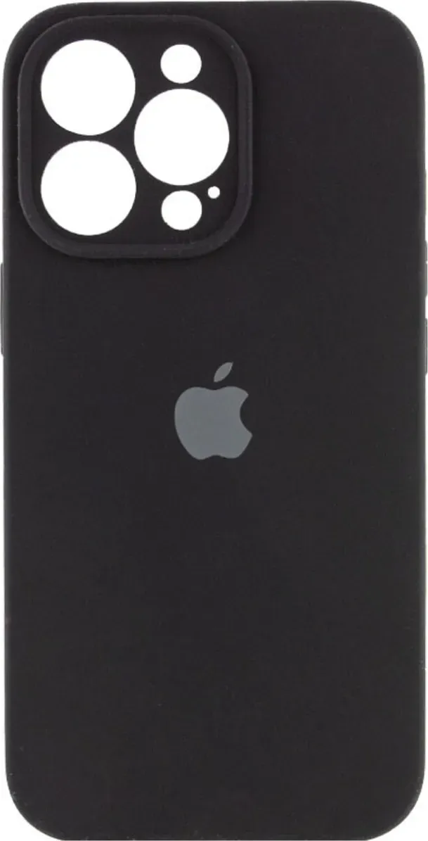 Чехол-накладка Silicone Full Case AA Camera Protect for Apple iPhone 16 Pro 14,Black