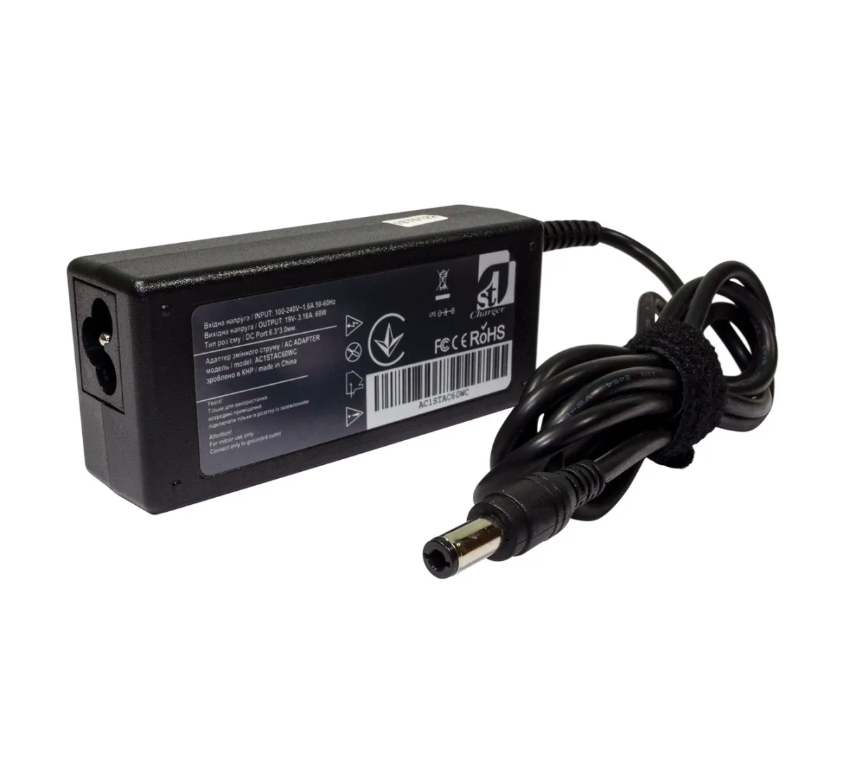 Блок живлення для ноутбука 1StCharger Acer 19V 65W 3.16A 6.3х3.0мм (AC1STAC60WC)