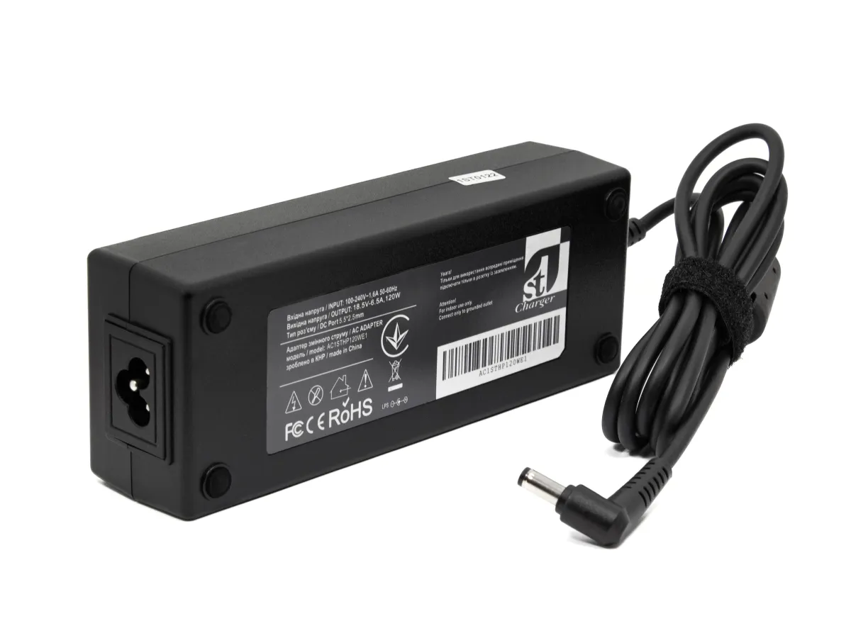 Блок живлення для ноутбука 1StCharger HP 18.5V 120W 6.5A 5.5х2.5мм (AC1STHP120WE1)