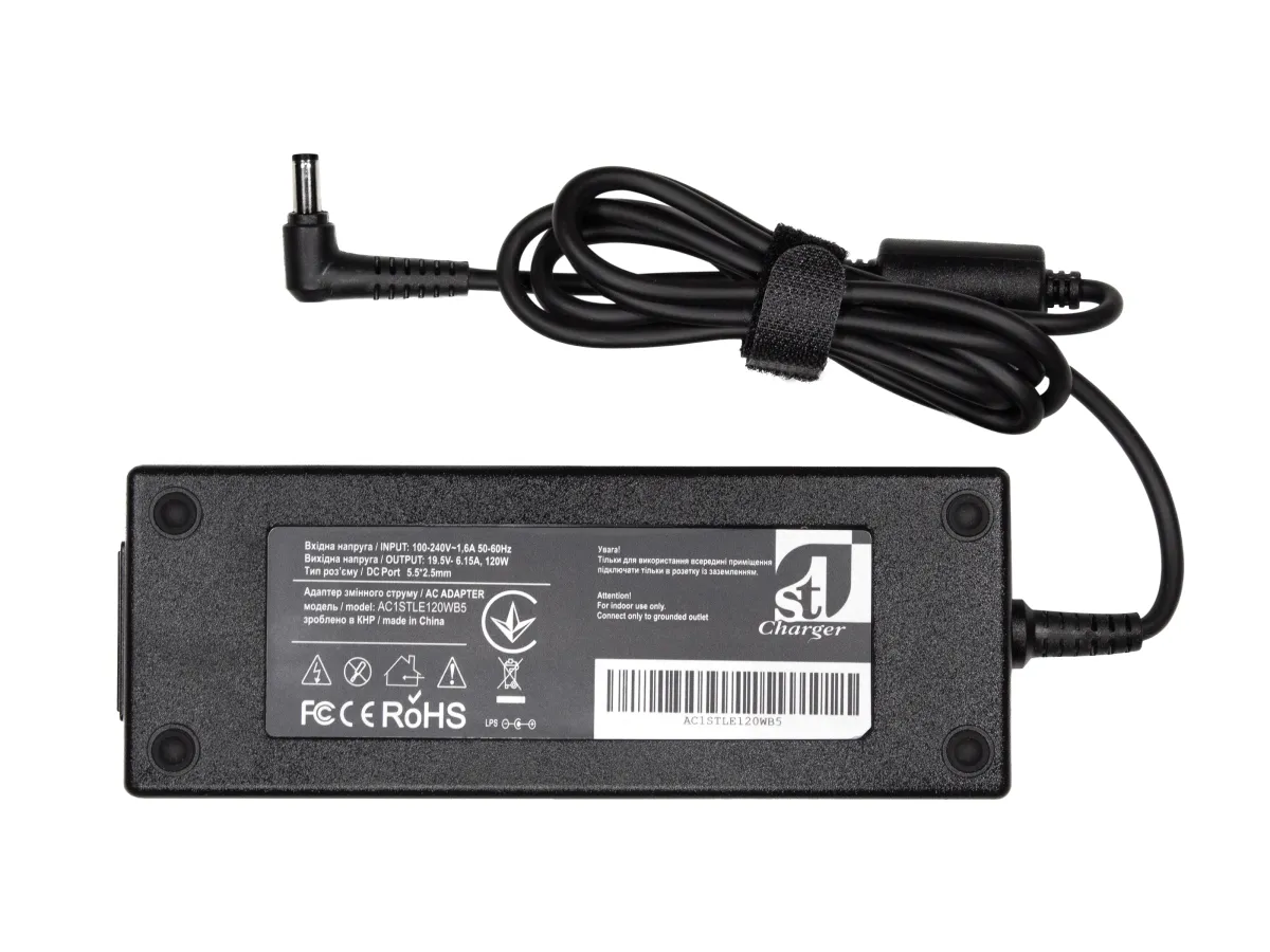 Блок питания для ноутбука 1StCharger Lenovo 19.5V 120W 6.15A 5.5х2.5мм (AC1STLE120WB5)