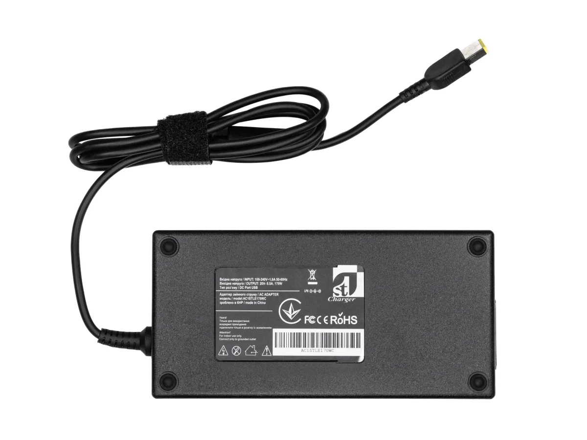 Блок питания для ноутбука 1StCharger Lenovo 20V 170W 8.5A Square (AC1STLE170WC)