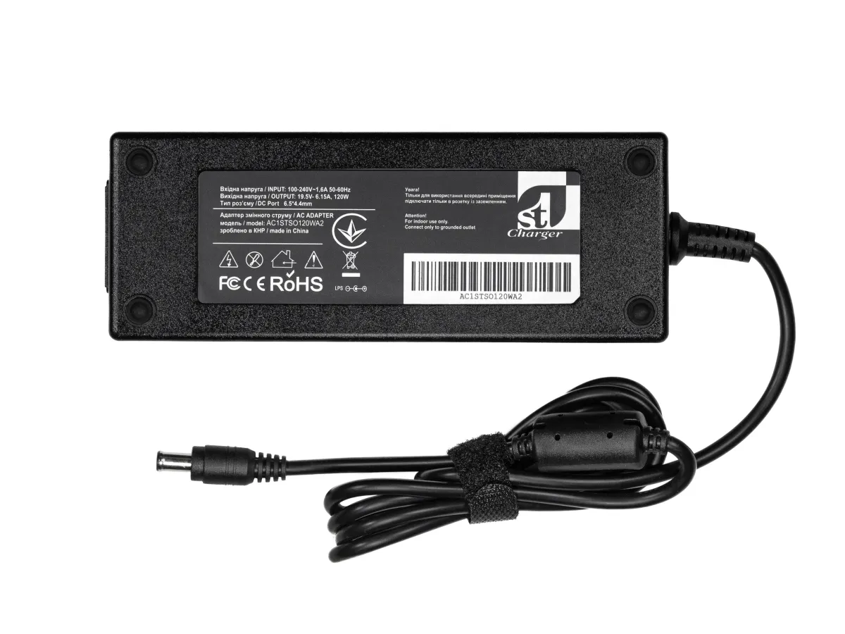 Блок питания для ноутбука 1StCharger Sony 19.5V 120W 6.15A 6.5x4.4мм (AC1STSO120WA2)