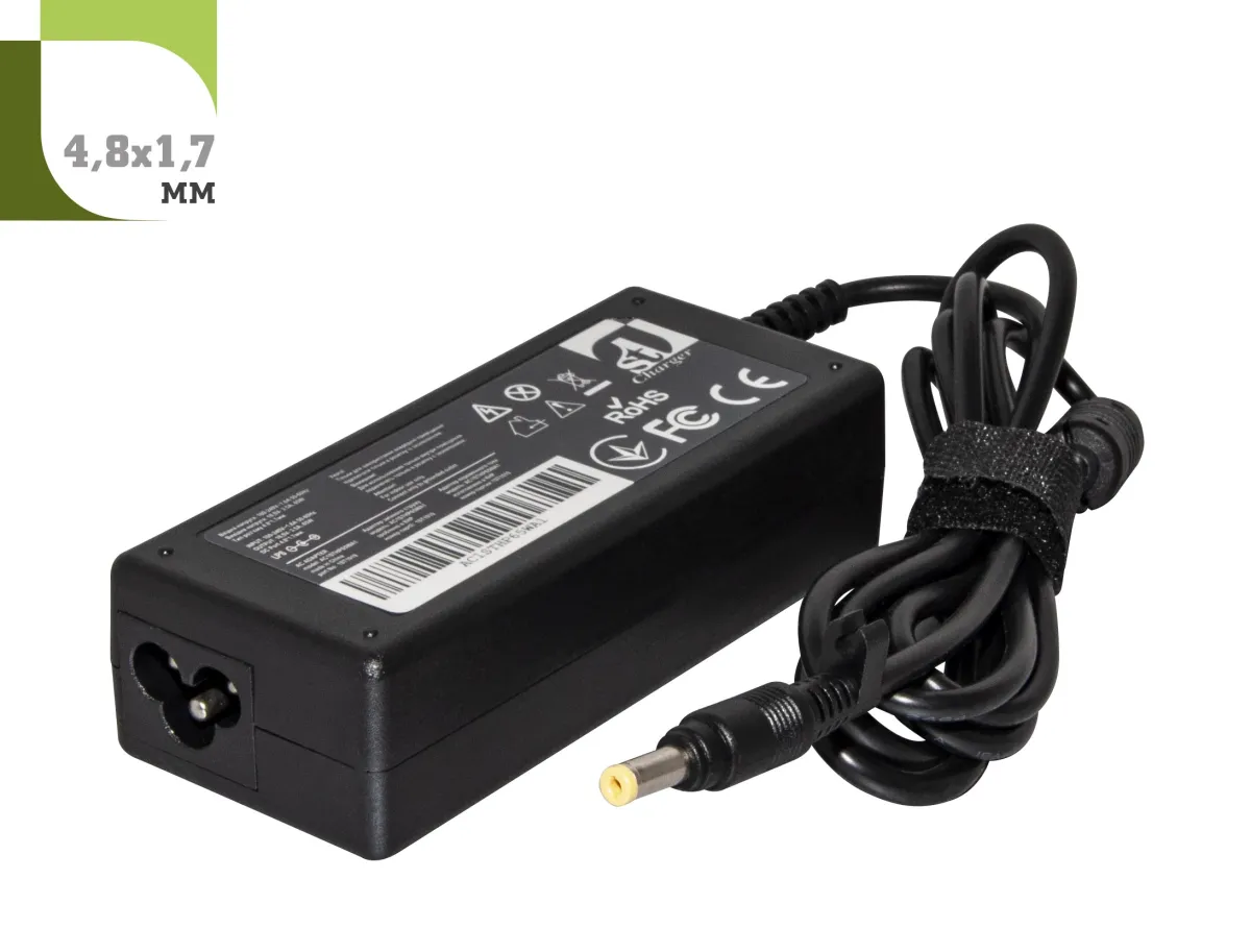 Блок питания для ноутбука 1StCharger HP 18.5V 65W 3.5A 4.8х1.7мм (AC1STHP65WA1)